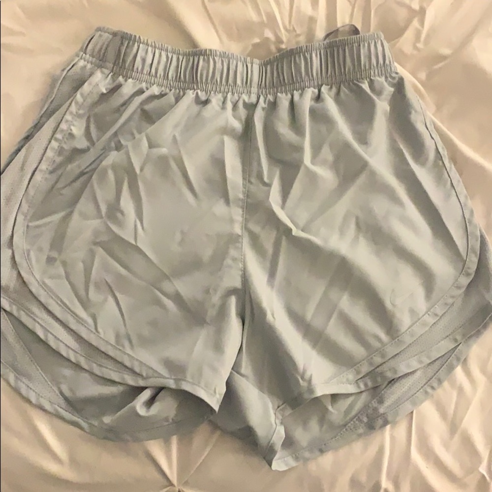Grey Nike running shorts